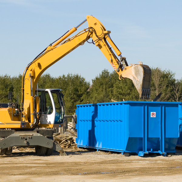 what kind of customer support is available for residential dumpster rentals in Carriere MS